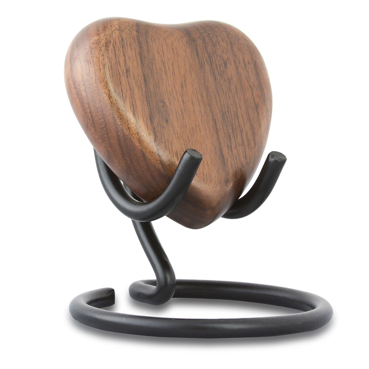 Dark Wood Heart Keepsake