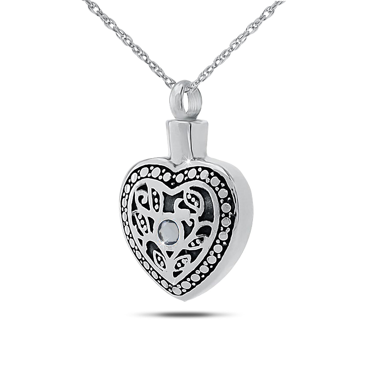June w/ Alexandrite Stainless Steel Keepsake