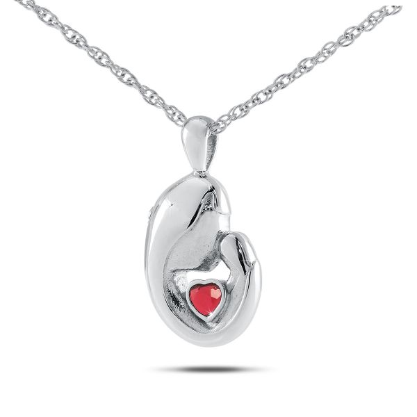 October w/ Opal Stainless Steel Keepsake